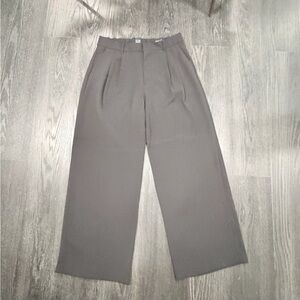 GAP Classic Black Wide-Leg Pleated Trousers